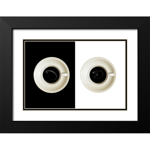 contrast Black Modern Wood Framed Art Print with Double Matting by Eisele, Stefan