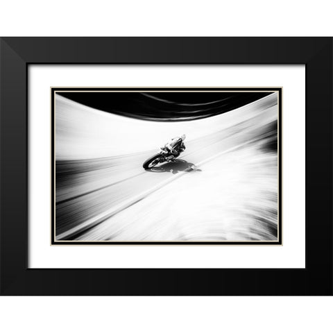 A Smoother Road Black Modern Wood Framed Art Print with Double Matting by Abrantes, Paulo