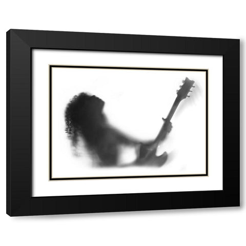 Solo Black Modern Wood Framed Art Print with Double Matting by Kisworo, Sebastian