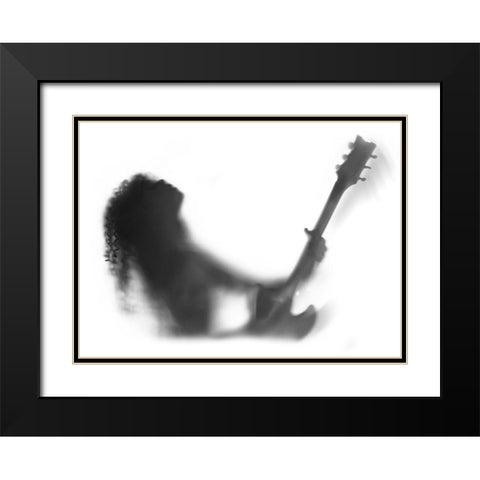 Solo Black Modern Wood Framed Art Print with Double Matting by Kisworo, Sebastian