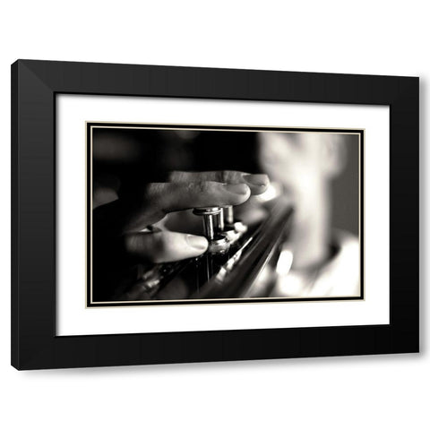 Player Black Modern Wood Framed Art Print with Double Matting by Kling, Mark