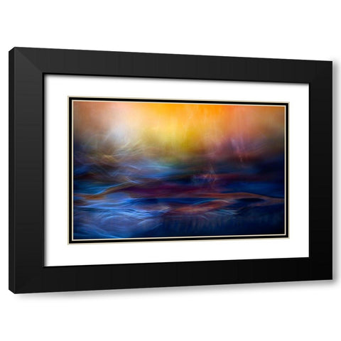 Inner Peace Black Modern Wood Framed Art Print with Double Matting by Marthinussen, Willy