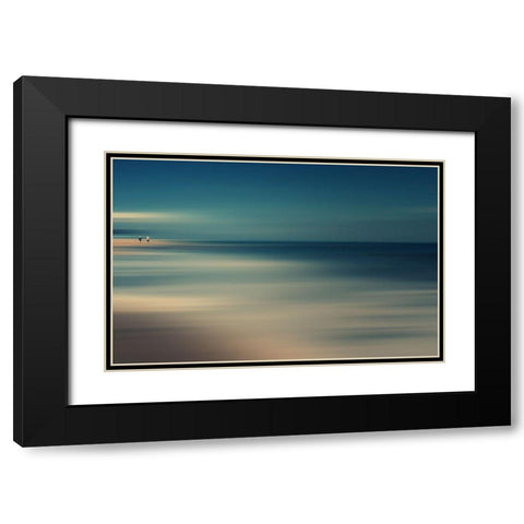 not the end of the world Black Modern Wood Framed Art Print with Double Matting by Shin, Cie