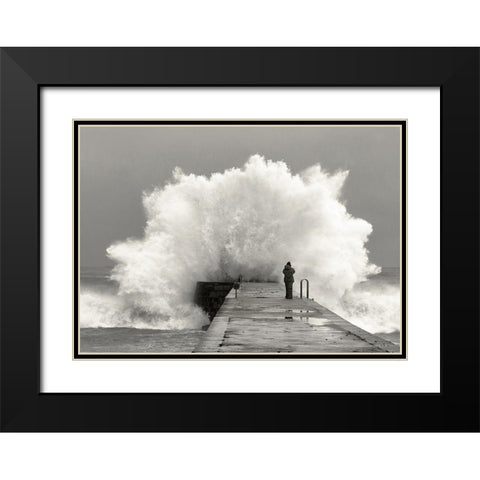 waves photographer Black Modern Wood Framed Art Print with Double Matting by Lastra, Mikel