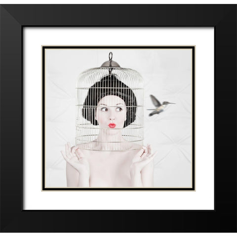 escape Black Modern Wood Framed Art Print with Double Matting by Andre Aasen, John