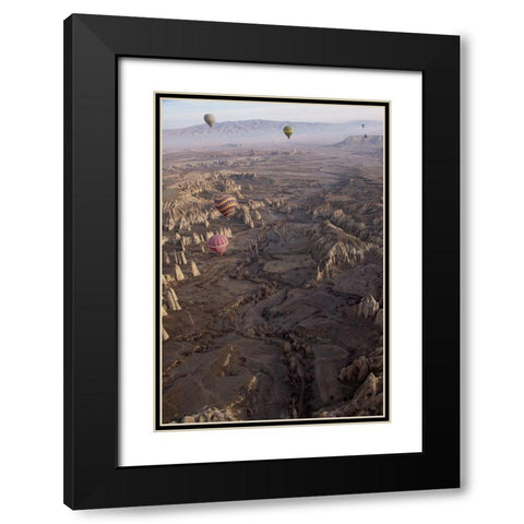 Anatolia Black Modern Wood Framed Art Print with Double Matting by Mazalrey, Alain