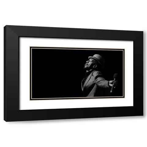Aswad Black Modern Wood Framed Art Print with Double Matting by Robinson, Ian