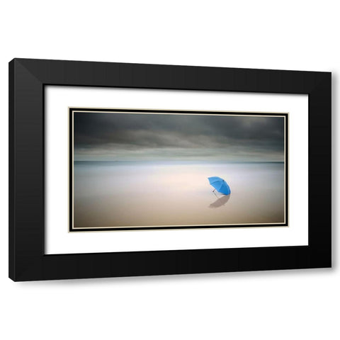 Summer Rain Black Modern Wood Framed Art Print with Double Matting by Dias, Paulo