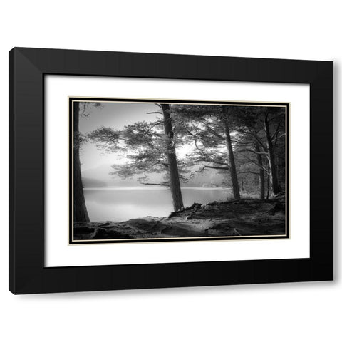 Loch an Eilein Black Modern Wood Framed Art Print with Double Matting by Fuhg, Dorit