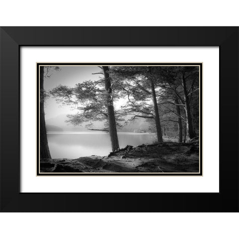 Loch an Eilein Black Modern Wood Framed Art Print with Double Matting by Fuhg, Dorit