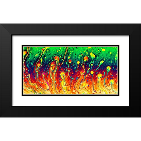 Soap Opera Black Modern Wood Framed Art Print with Double Matting by Kiciak, Christophe