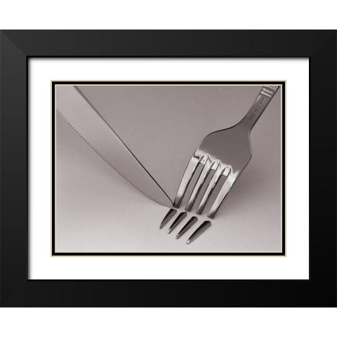 Anxiety Black Modern Wood Framed Art Print with Double Matting by Caballero, David