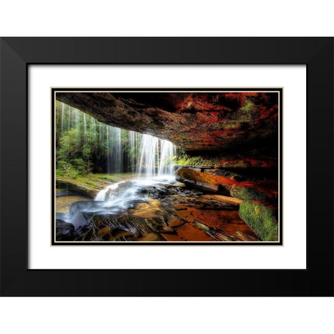 Under The Ledge Black Modern Wood Framed Art Print with Double Matting by Lucey, Mark