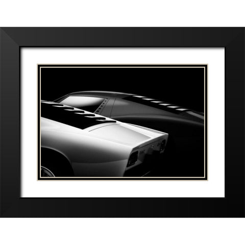 2 Miura Black Modern Wood Framed Art Print with Double Matting by Droste, Holger