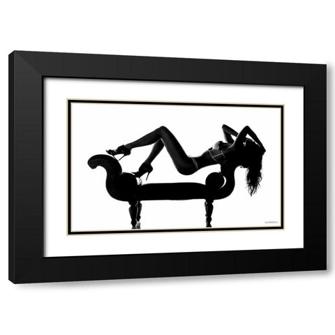 Kinky Boots Black Modern Wood Framed Art Print with Double Matting by Scharrenbroich, Marcus