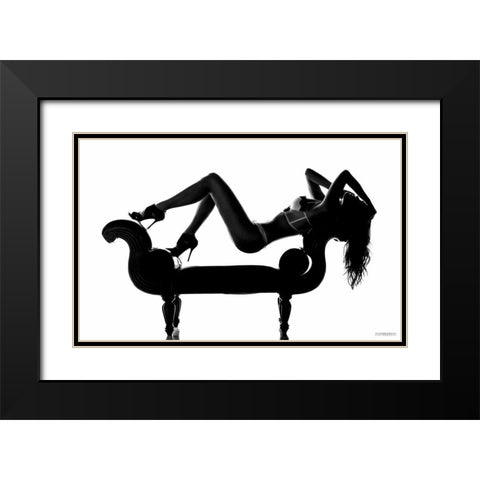 Kinky Boots Black Modern Wood Framed Art Print with Double Matting by Scharrenbroich, Marcus
