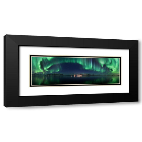 Magical Night Black Modern Wood Framed Art Print with Double Matting by Samuelsen, Roy