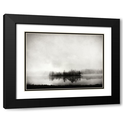 isle of silence Black Modern Wood Framed Art Print with Double Matting by Bogner, Franz