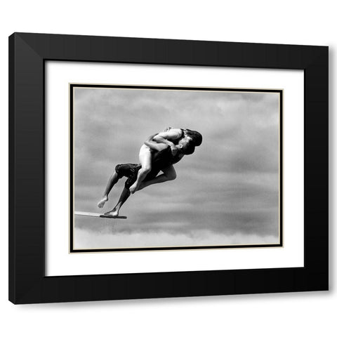 the point of no return Black Modern Wood Framed Art Print with Double Matting by Druz, Tatyana