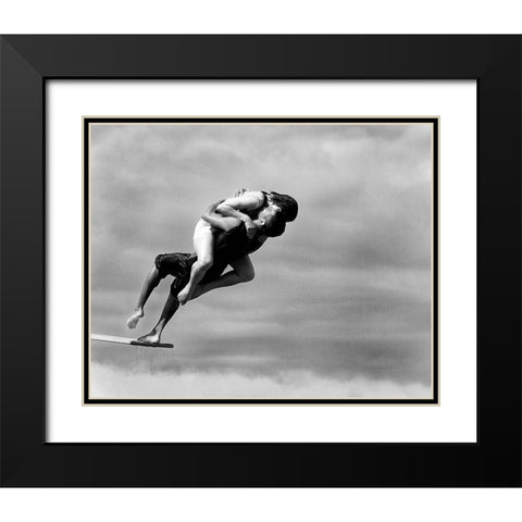 the point of no return Black Modern Wood Framed Art Print with Double Matting by Druz, Tatyana