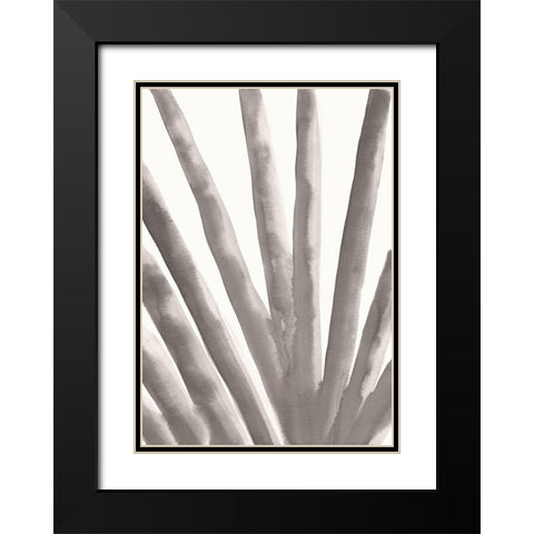 Aloe Vera Black Modern Wood Framed Art Print with Double Matting by Artographie Studio