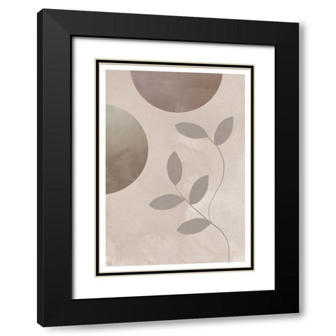The Plant Black Modern Wood Framed Art Print with Double Matting by Artographie Studio
