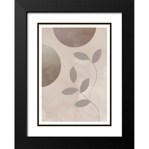 The Plant Black Modern Wood Framed Art Print with Double Matting by Artographie Studio
