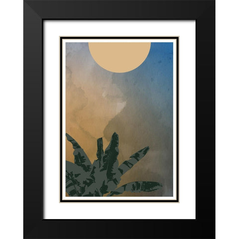 Forest Fire Black Modern Wood Framed Art Print with Double Matting by Artographie Studio