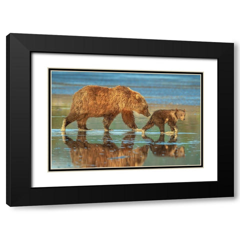 Heading for home Black Modern Wood Framed Art Print with Double Matting by Sink, Jeffrey C