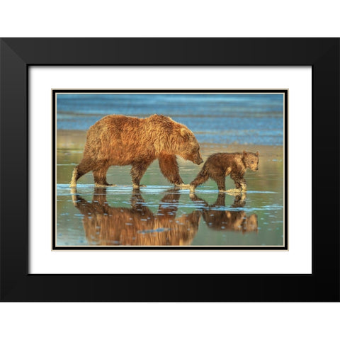 Heading for home Black Modern Wood Framed Art Print with Double Matting by Sink, Jeffrey C