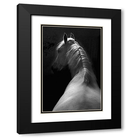 Impression Black Modern Wood Framed Art Print with Double Matting by Malovrh, Milan