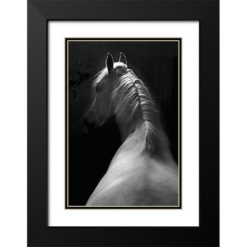 Impression Black Modern Wood Framed Art Print with Double Matting by Malovrh, Milan