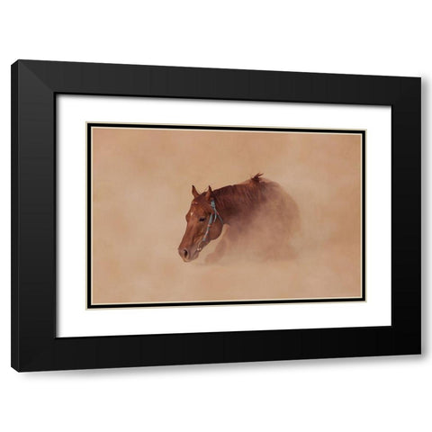 Joyous Black Modern Wood Framed Art Print with Double Matting by Sabharwal, Vishal