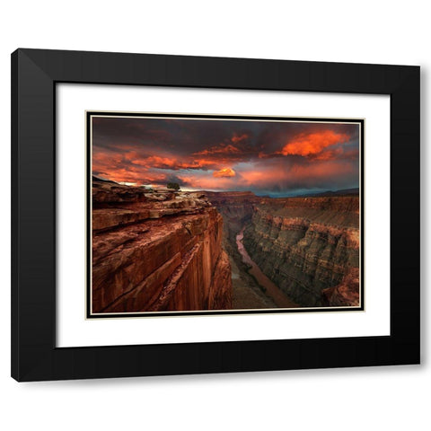 Redemption Black Modern Wood Framed Art Print with Double Matting by Moore, Chris