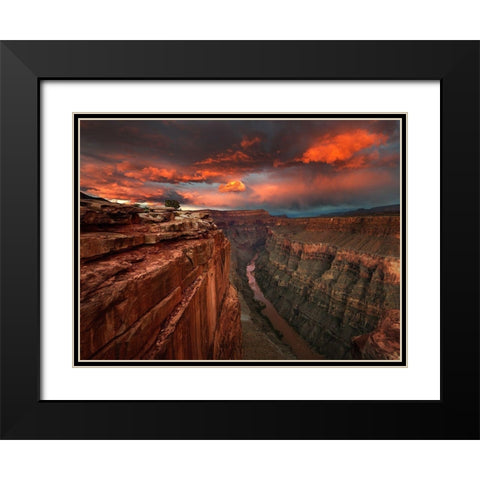 Redemption Black Modern Wood Framed Art Print with Double Matting by Moore, Chris
