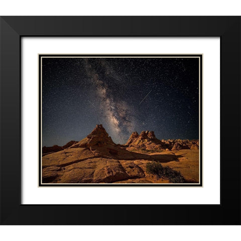 Under the Milky Way Black Modern Wood Framed Art Print with Double Matting by Fan, John
