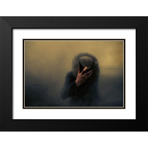 When the going gets tough Black Modern Wood Framed Art Print with Double Matting by Larsen, Jorun