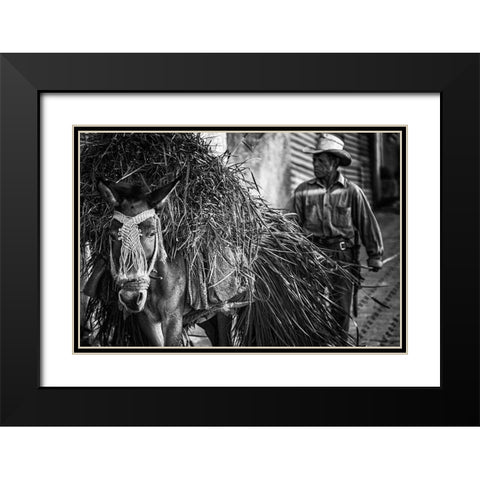 Together from Work Black Modern Wood Framed Art Print with Double Matting by Stranak, Pavol
