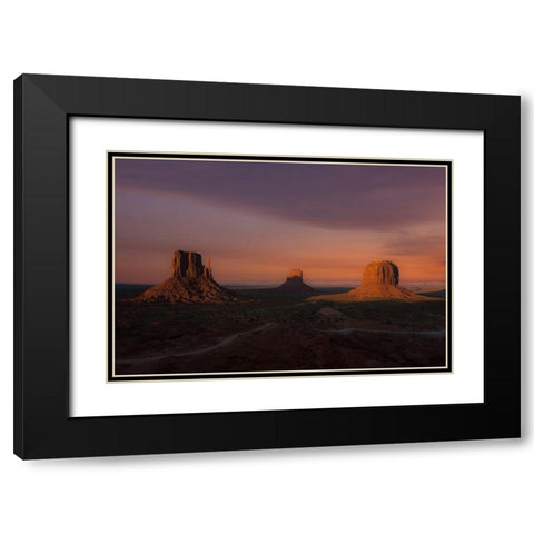 Marlboro country Black Modern Wood Framed Art Print with Double Matting by Markovic, Branko