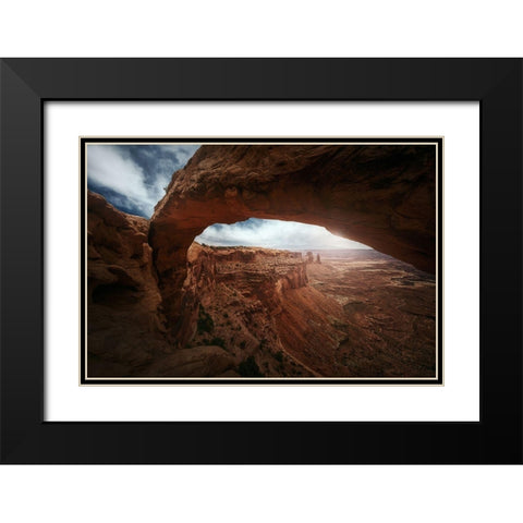 Mesa Arch Black Modern Wood Framed Art Print with Double Matting by Pablo, Juan de
