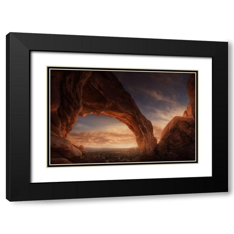 A window to the north Black Modern Wood Framed Art Print with Double Matting by Pablo, Juan de