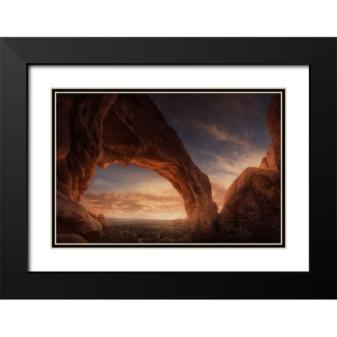 A window to the north Black Modern Wood Framed Art Print with Double Matting by Pablo, Juan de