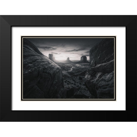 MVBW Black Modern Wood Framed Art Print with Double Matting by Pablo, Juan de