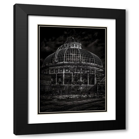 Allan Gardens Conservatory Toronto Black and White Black Modern Wood Framed Art Print with Double Matting by Carson, Brian