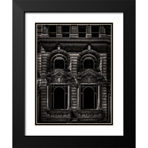 Birkbeck Building Toronto No 2 Black Modern Wood Framed Art Print with Double Matting by Carson, Brian