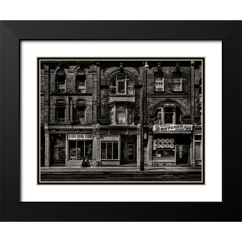 Books Breaks And Butchers Black Modern Wood Framed Art Print with Double Matting by Carson, Brian