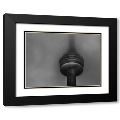 Downtown Toronto Fogfest No 38 Black Modern Wood Framed Art Print with Double Matting by Carson, Brian