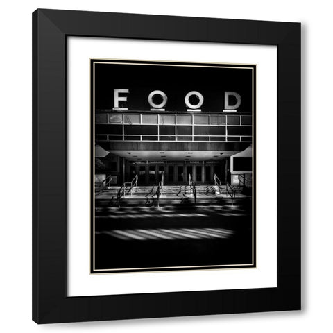 Food Building Exhibition Place Toronto Black Modern Wood Framed Art Print with Double Matting by Carson, Brian