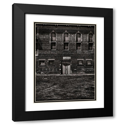 Geometry No 20 Black Modern Wood Framed Art Print with Double Matting by Carson, Brian