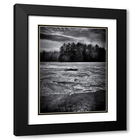 Gullwing Lake No 1 Black Modern Wood Framed Art Print with Double Matting by Carson, Brian